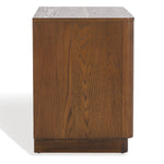 Safavieh Couture Gabrietta 2 Drawer Wood Nightstand - Medium Oak