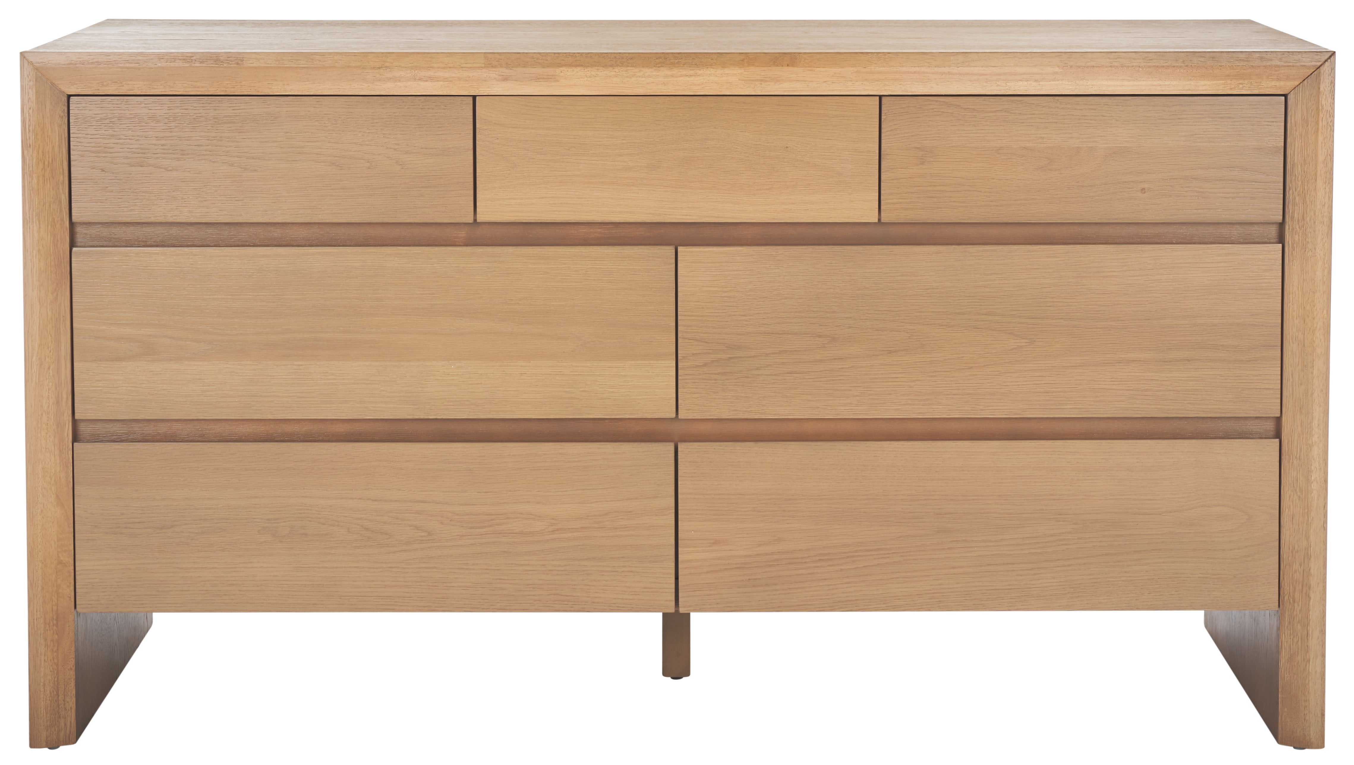 Safavieh Couture Darnell Wood 7 Drawer Dresser, SFV2153 - Natural