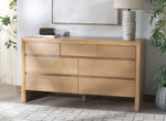 Safavieh Couture Darnell Wood 7 Drawer Dresser, SFV2153 - Natural