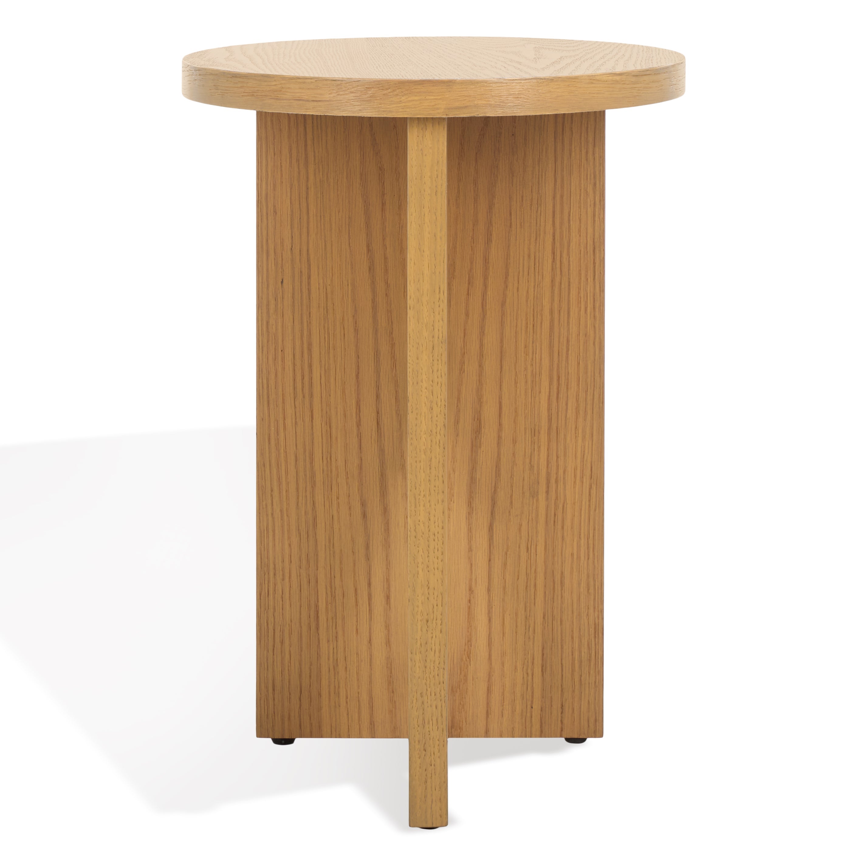 safavieh couture bonaclara wood 2 leg table, sfv2156 - Natural