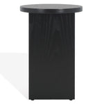 safavieh couture bonaclara wood 2 leg table, sfv2156 - Black