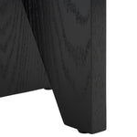 safavieh couture bonaclara wood 2 leg table, sfv2156 - Black