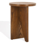 safavieh couture bonaclara wood 2 leg table, sfv2156 - Medium Oak