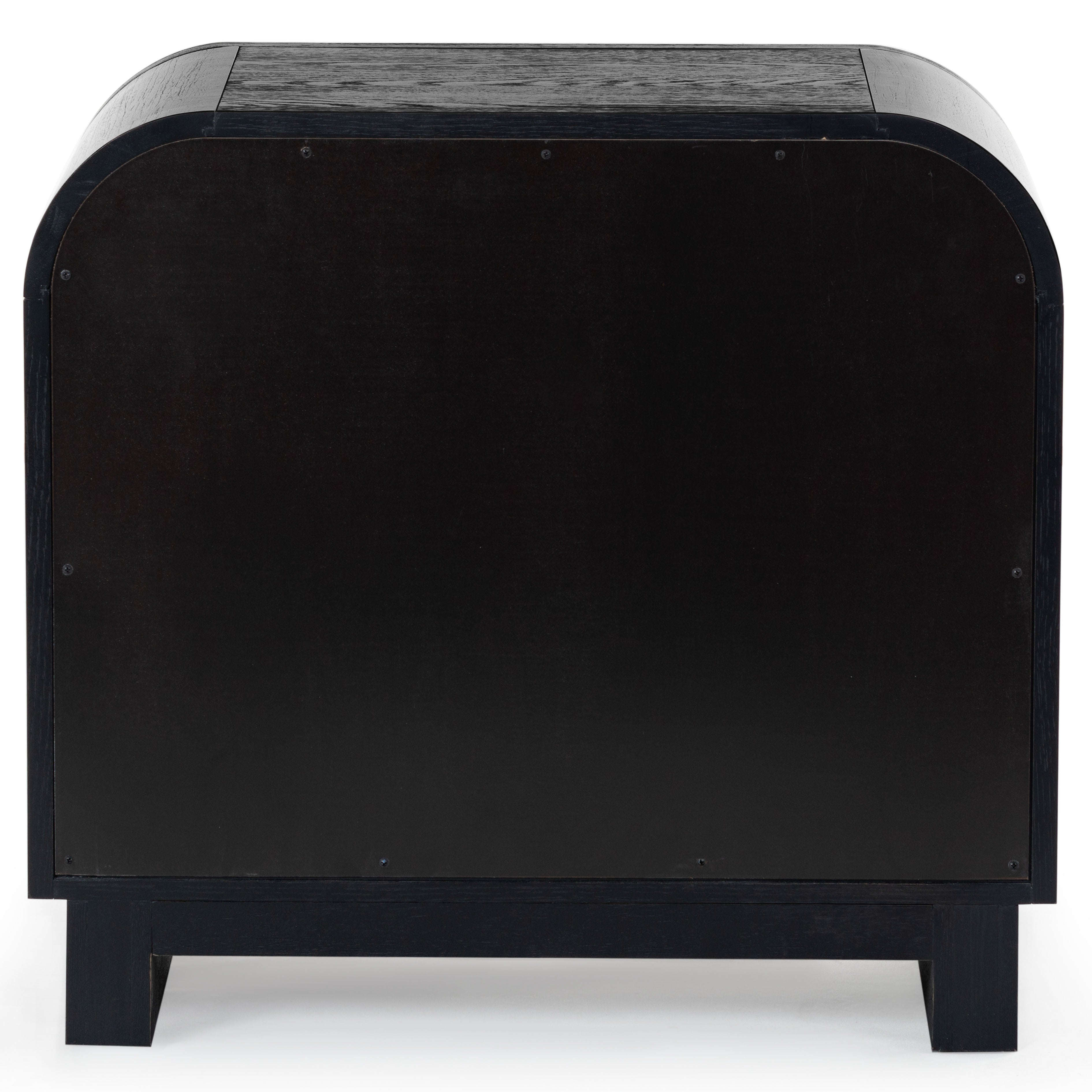 Safavieh Couture Dinah 2 Drawer Wood Nightstand, SFV2161 - Black