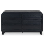 Safavieh Couture Dinah 6 Drawer Wood Dresser, SFV2162 - Black