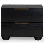 Safavieh Couture Beethoven Wood 2 Drawer Nightstand, SFV2171 - Black