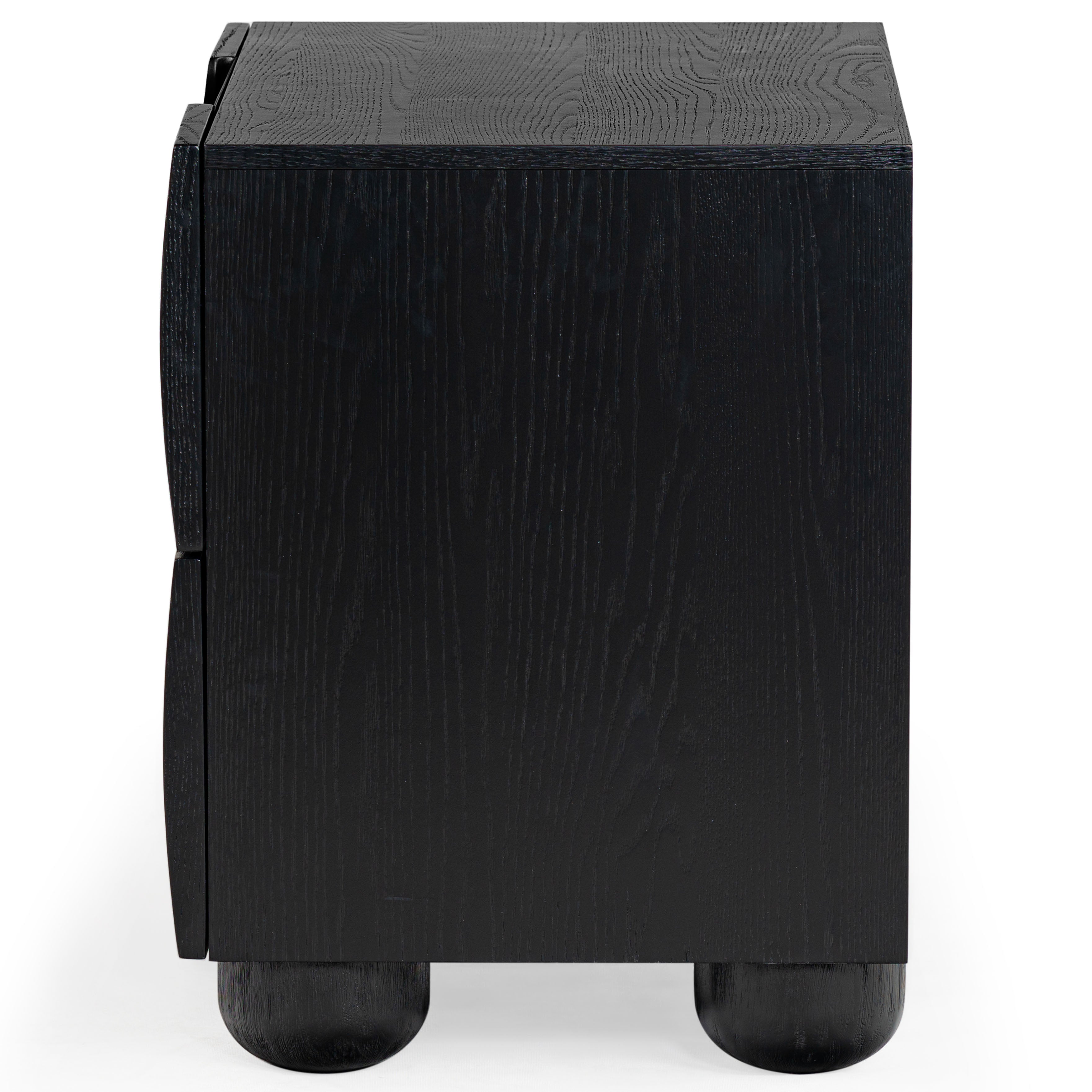 Safavieh Couture Beethoven Wood 2 Drawer Nightstand, SFV2171 - Black
