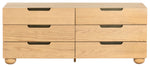 Safavieh Couture Beethoven Wood 6 Drawer Dresser, SFV2172 - Natural