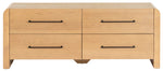 Safavieh Couture Katrina Wood 4 Drawer Dresser, SFV2174 - Natural / Black