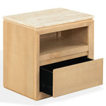 TRAVERTINE / OAK
