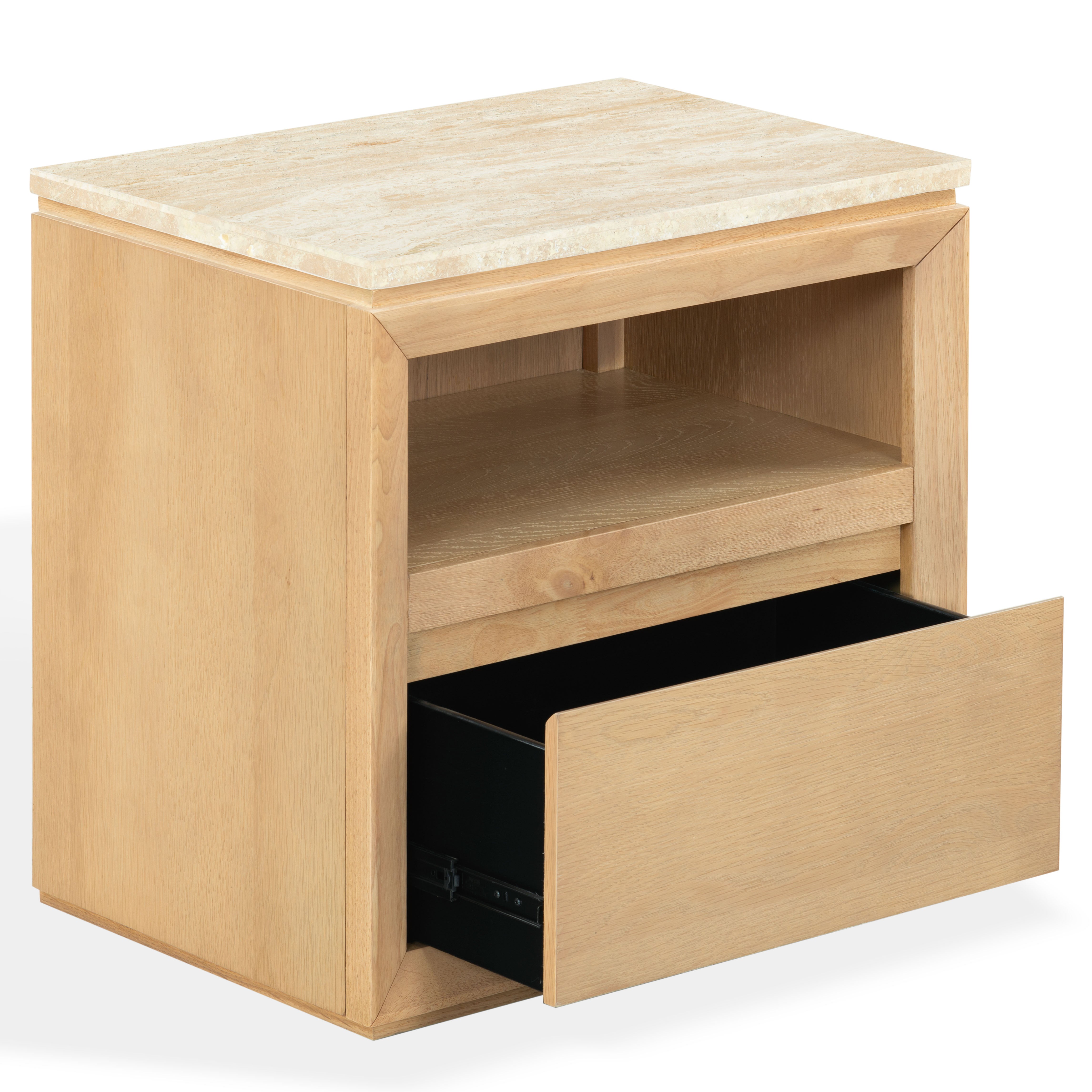 TRAVERTINE / OAK