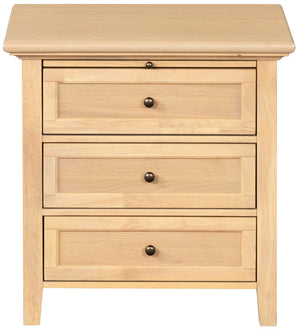 Safavieh Couture Trevor 3 Drawer Wood Nightstand, SFV2231