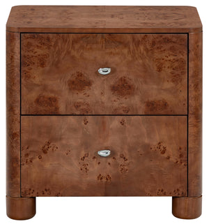 Safavieh Couture Josephina Burl Wood Nightstand, SFV2248