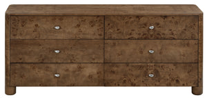 Safavieh Couture Josephina Burl Wood Dresser, SFV2249