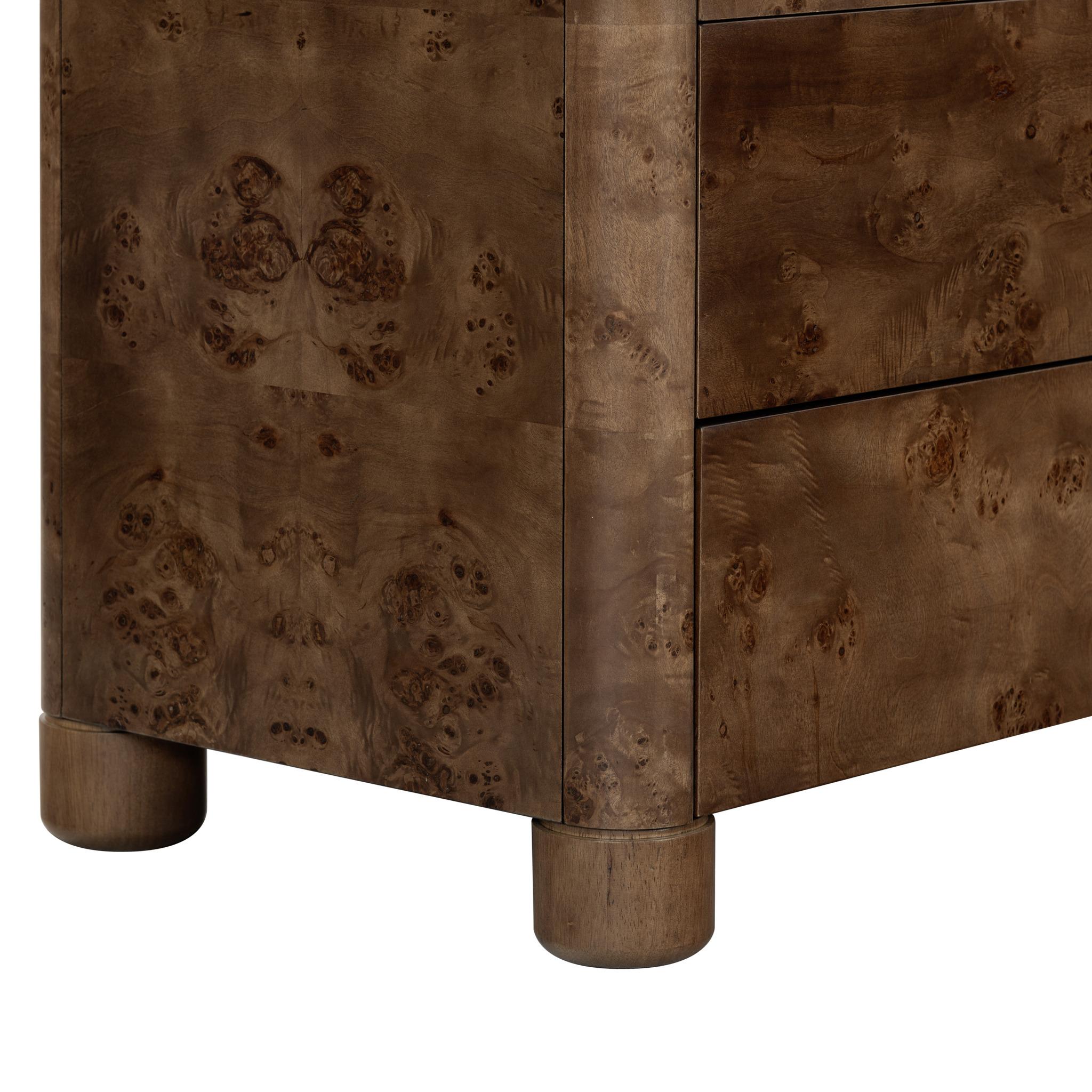 Josephina Burl Wood Dresser – DARK WALNUT BURL