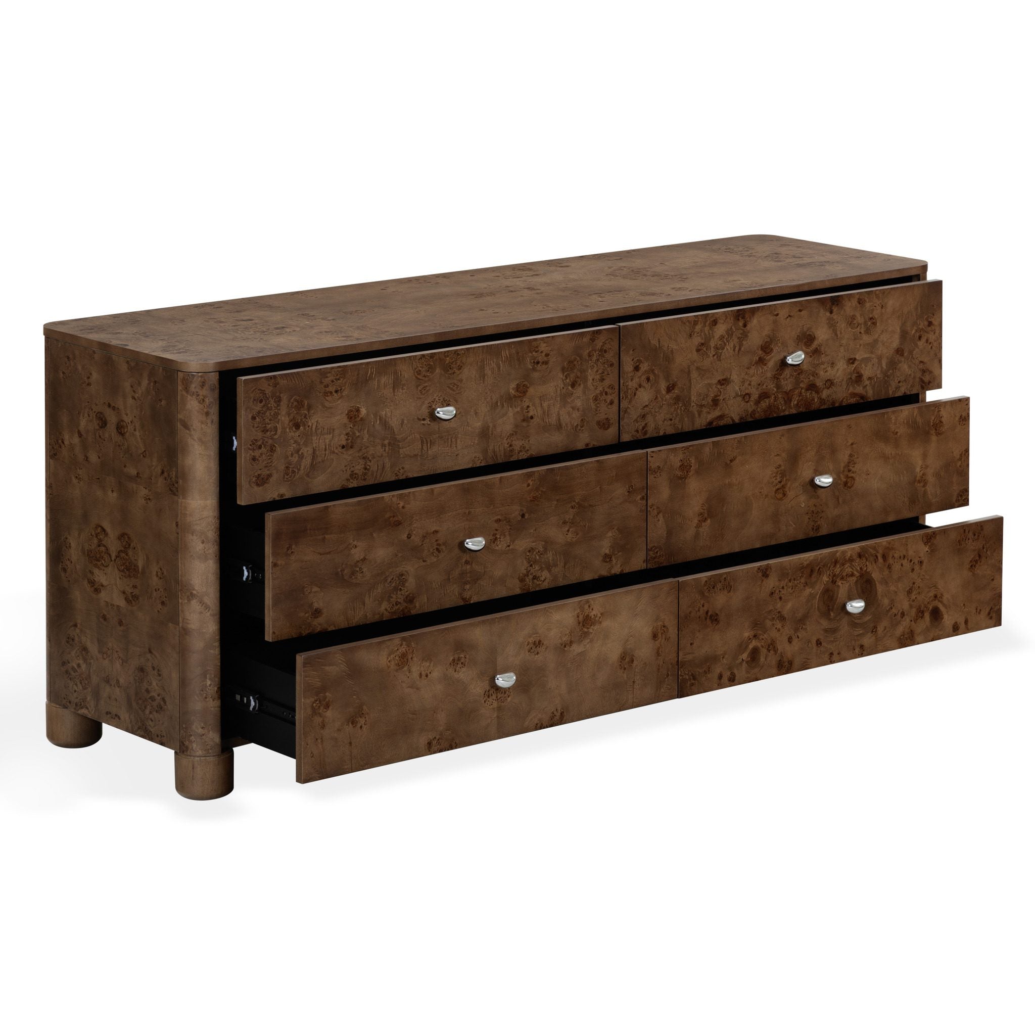 Josephina Burl Wood Dresser – DARK WALNUT BURL
