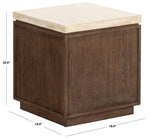 DARK BROWN OAK / TRAVERTINE