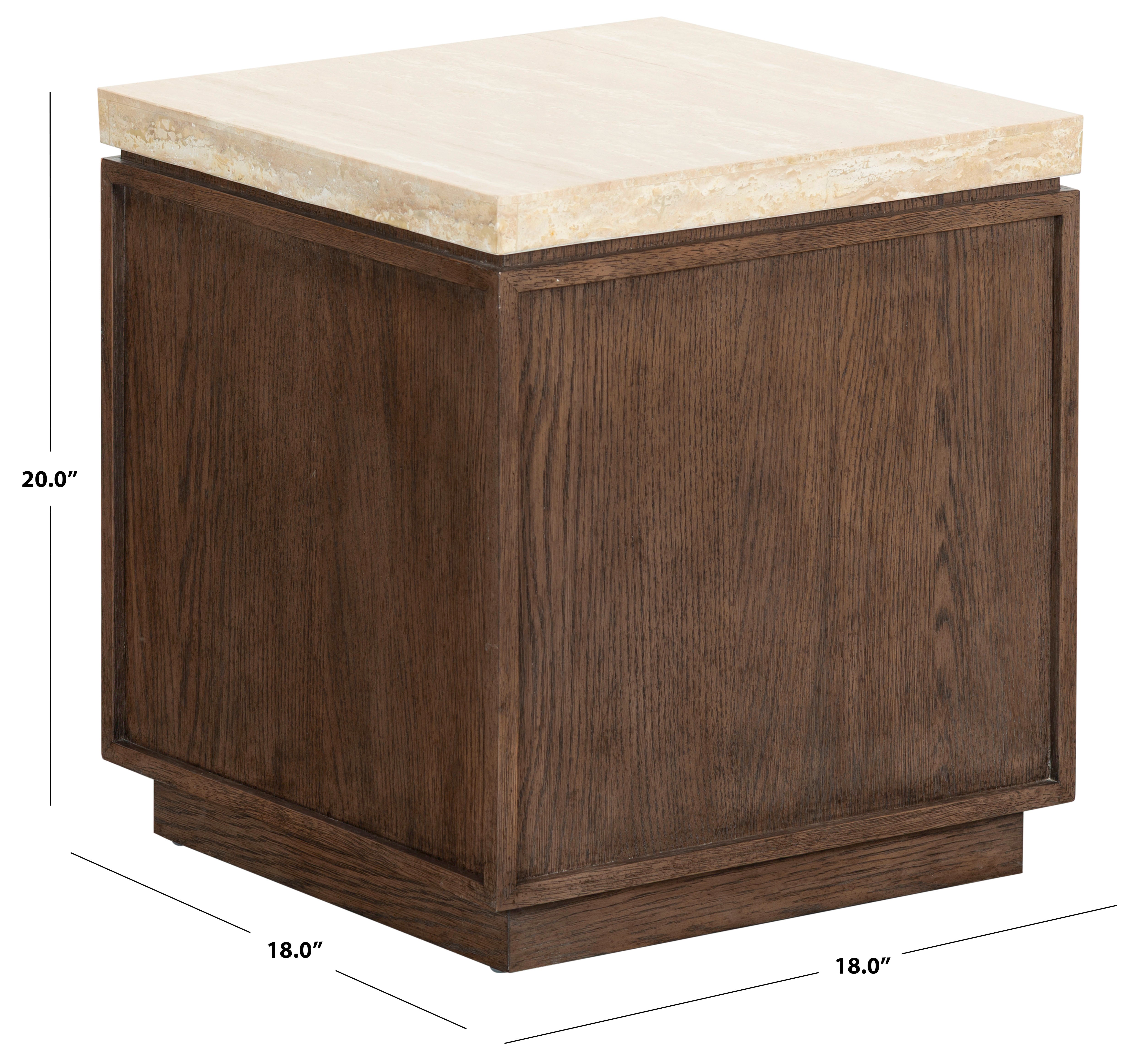DARK BROWN OAK / TRAVERTINE
