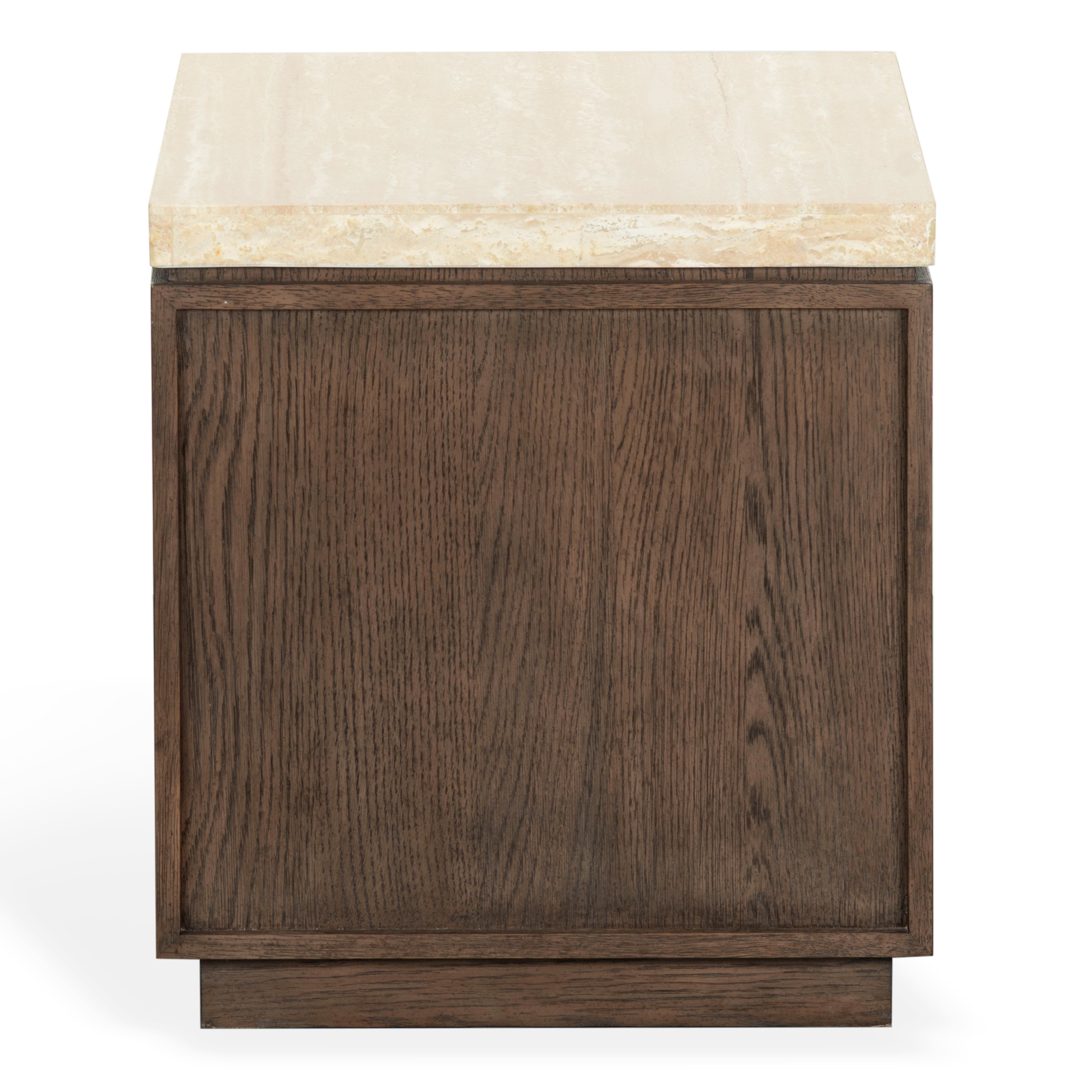 DARK BROWN OAK / TRAVERTINE