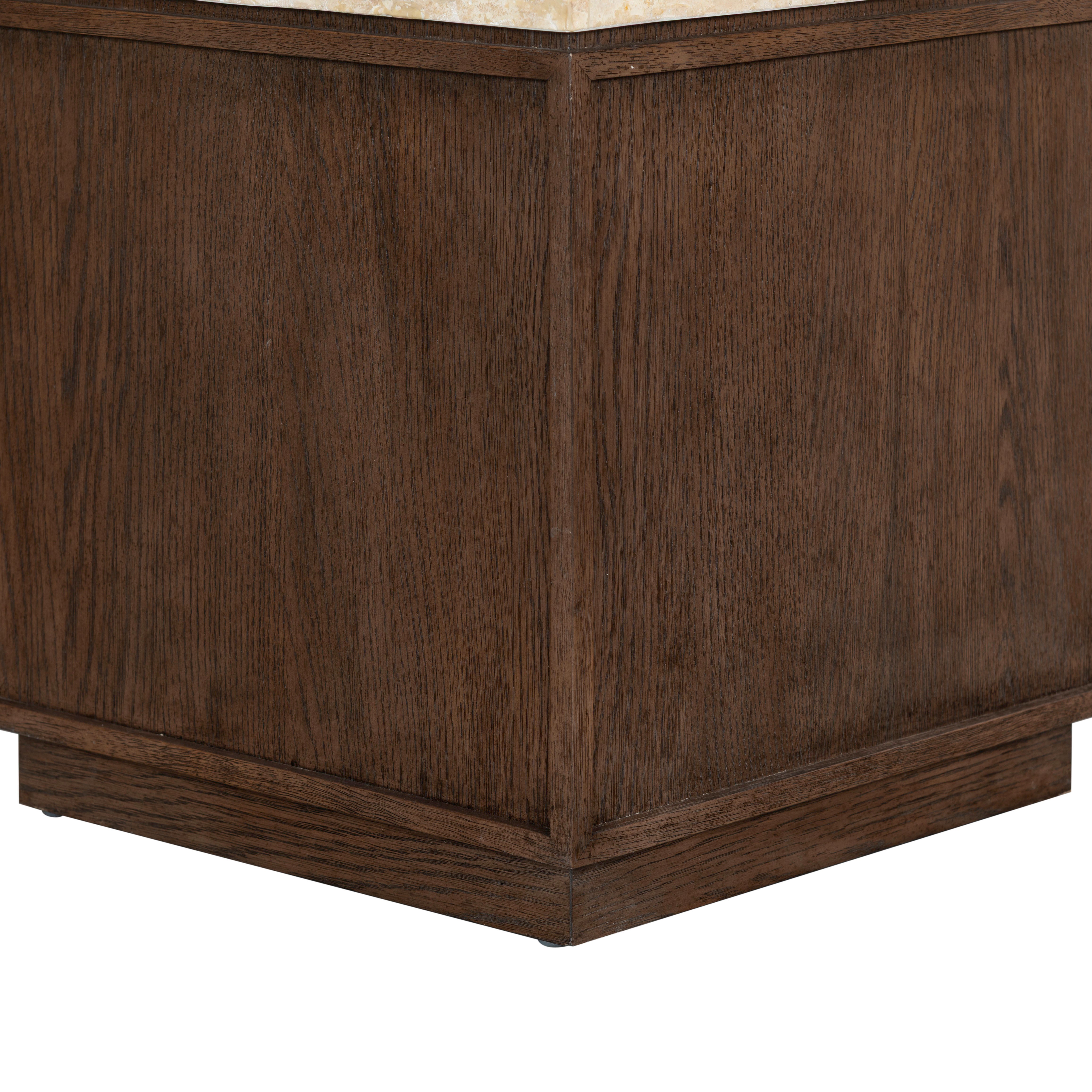 DARK BROWN OAK / TRAVERTINE