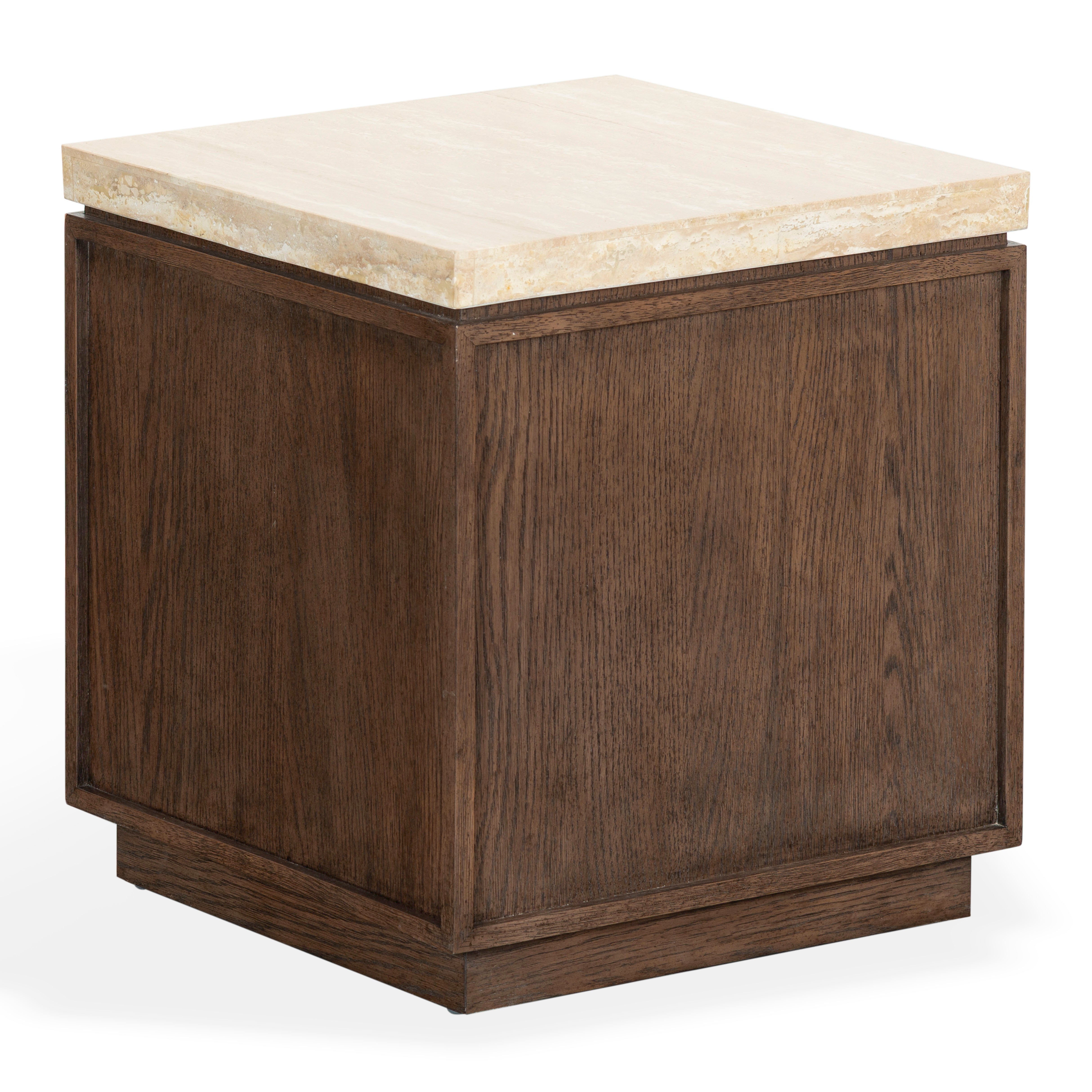 DARK BROWN OAK / TRAVERTINE