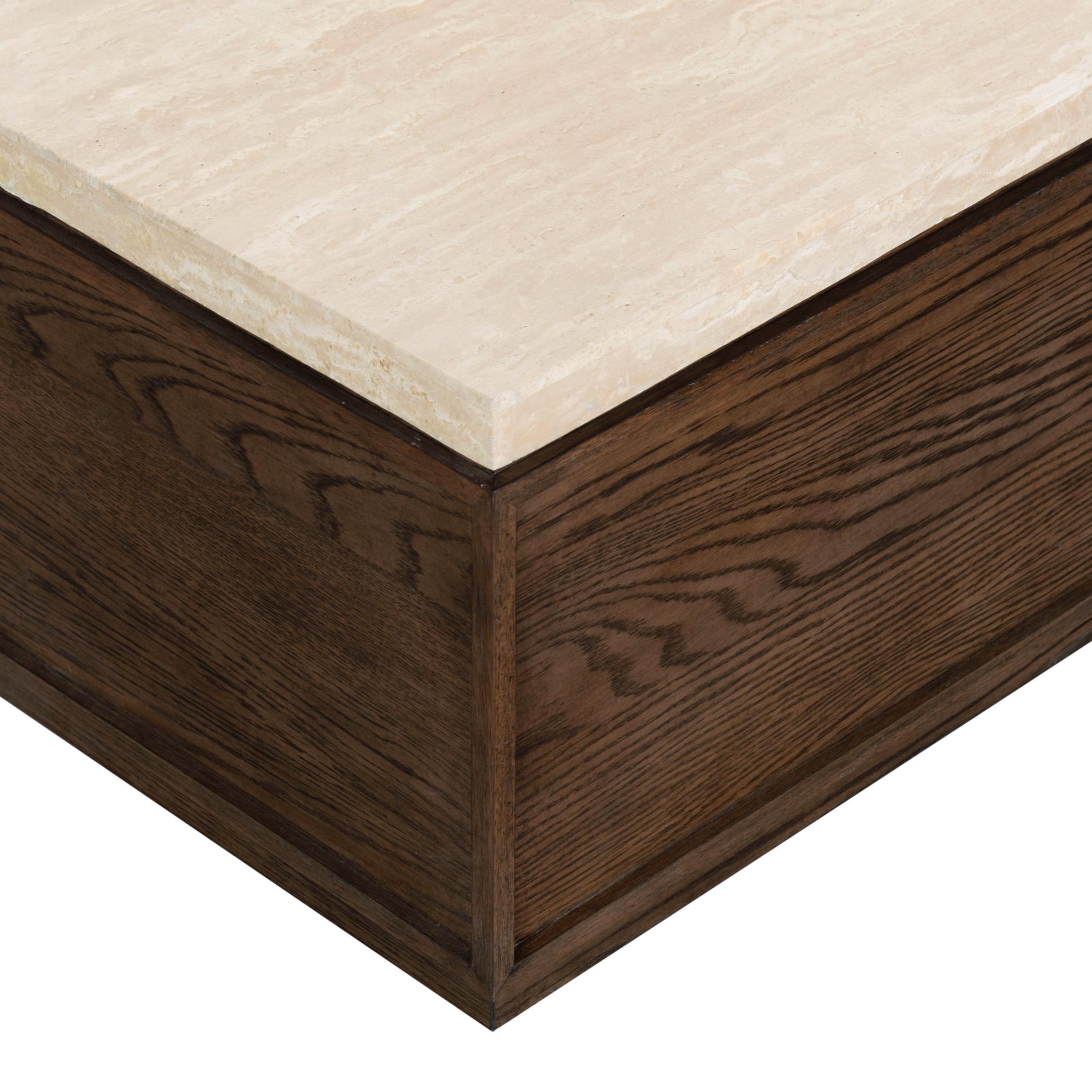 DARK BROWN OAK / TRAVERTINE