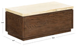 DARK BROWN OAK / TRAVERTINE