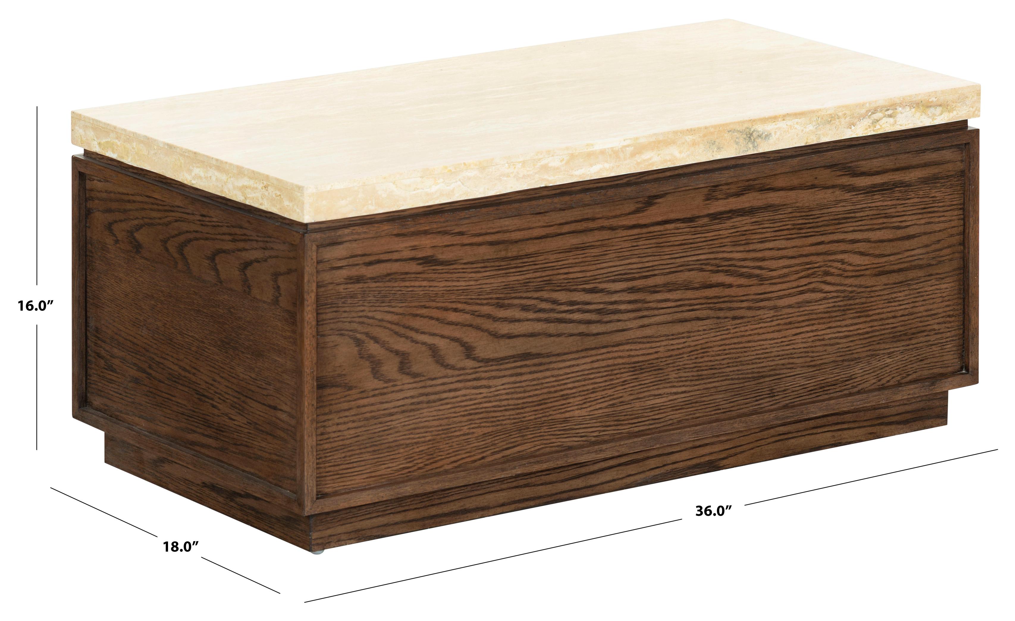 DARK BROWN OAK / TRAVERTINE