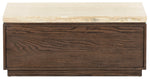 DARK BROWN OAK / TRAVERTINE