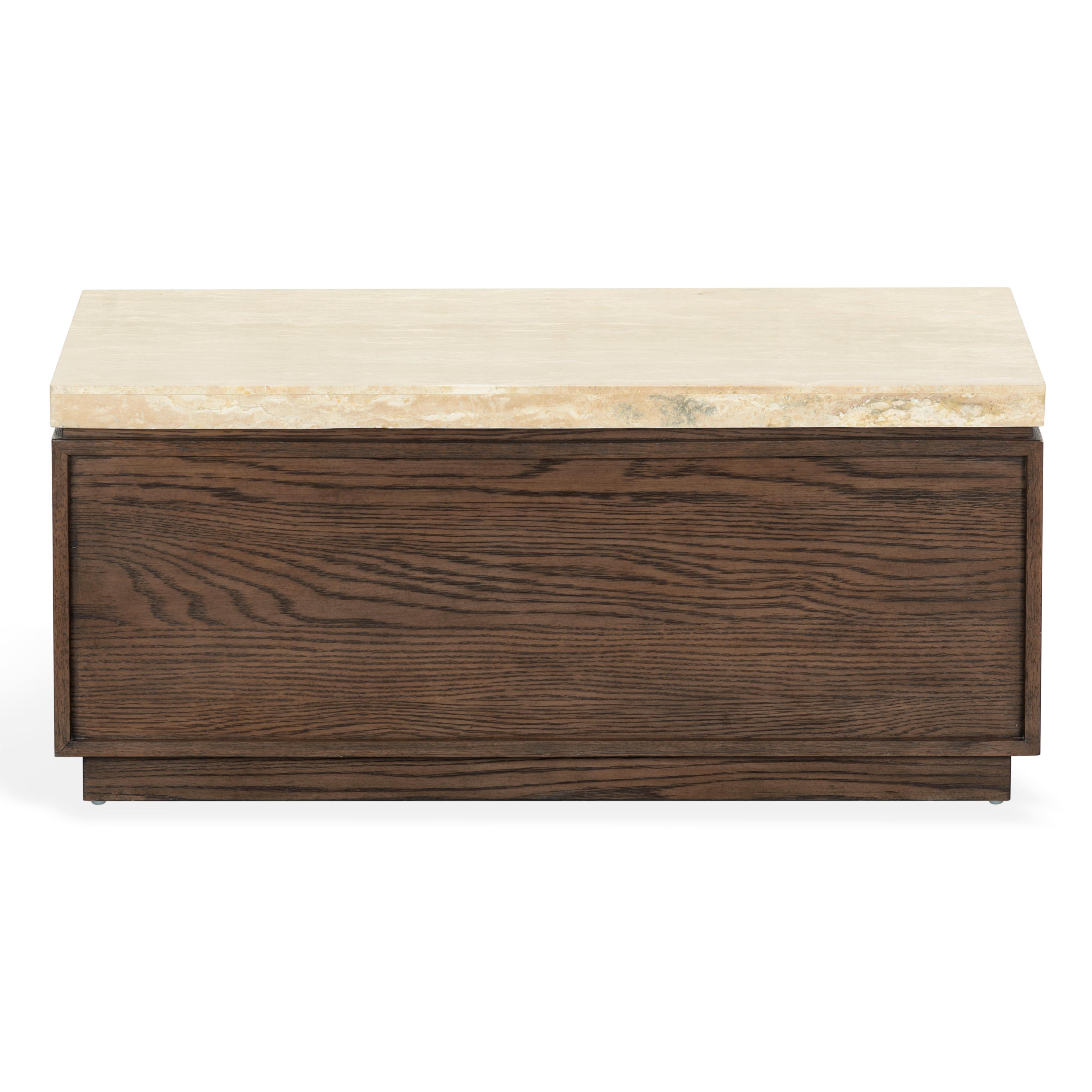 DARK BROWN OAK / TRAVERTINE