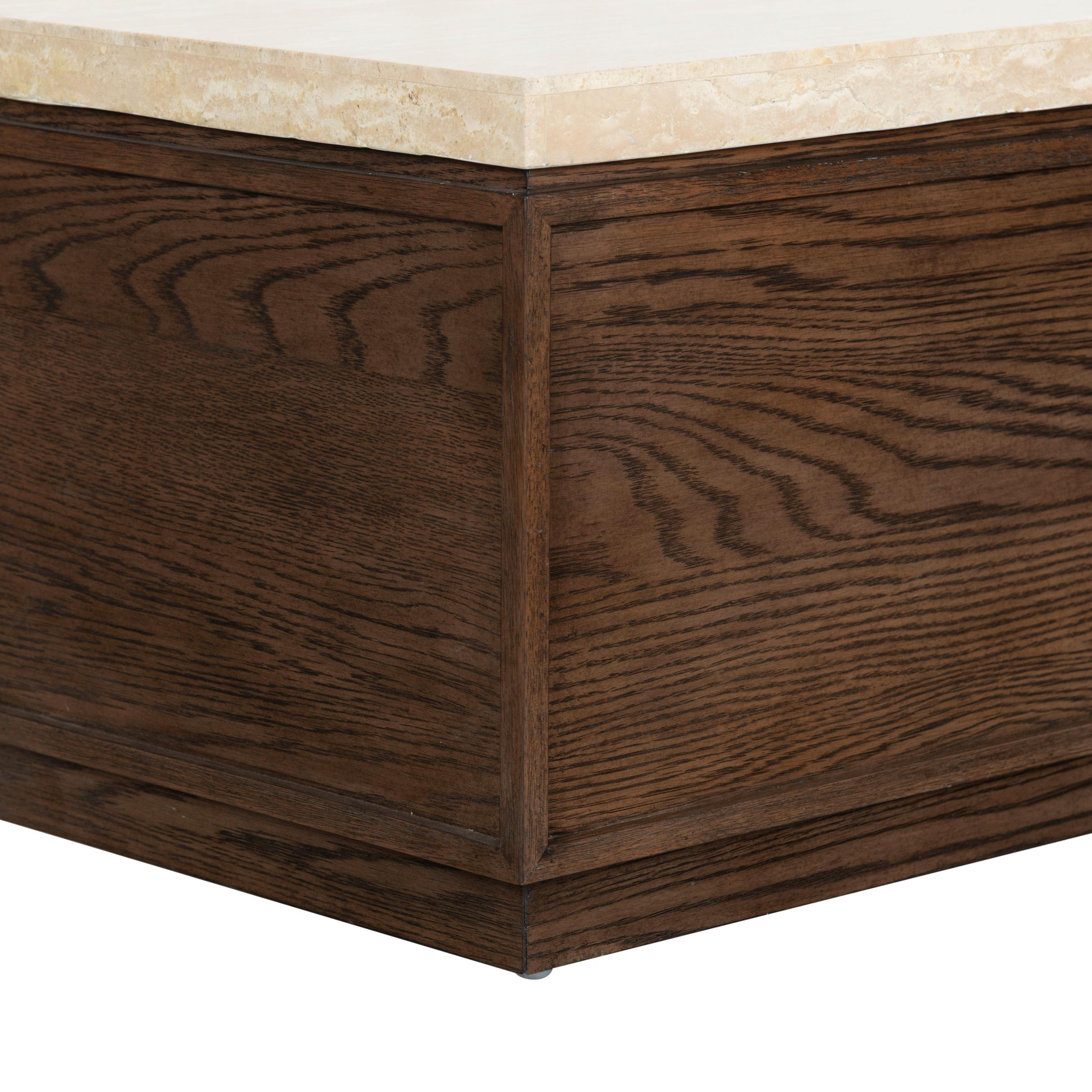 DARK BROWN OAK / TRAVERTINE