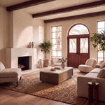 DARK BROWN OAK / TRAVERTINE