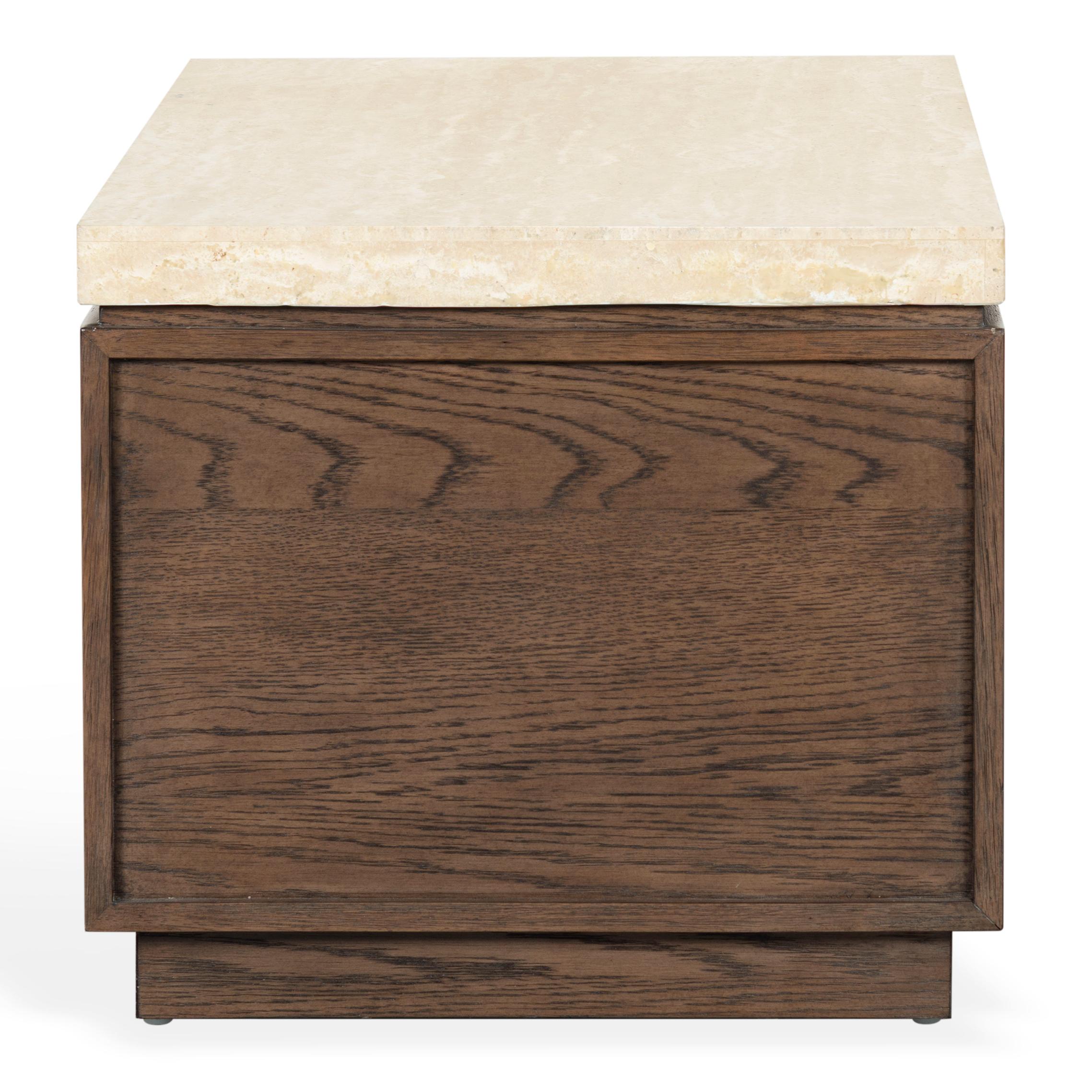 DARK BROWN OAK / TRAVERTINE