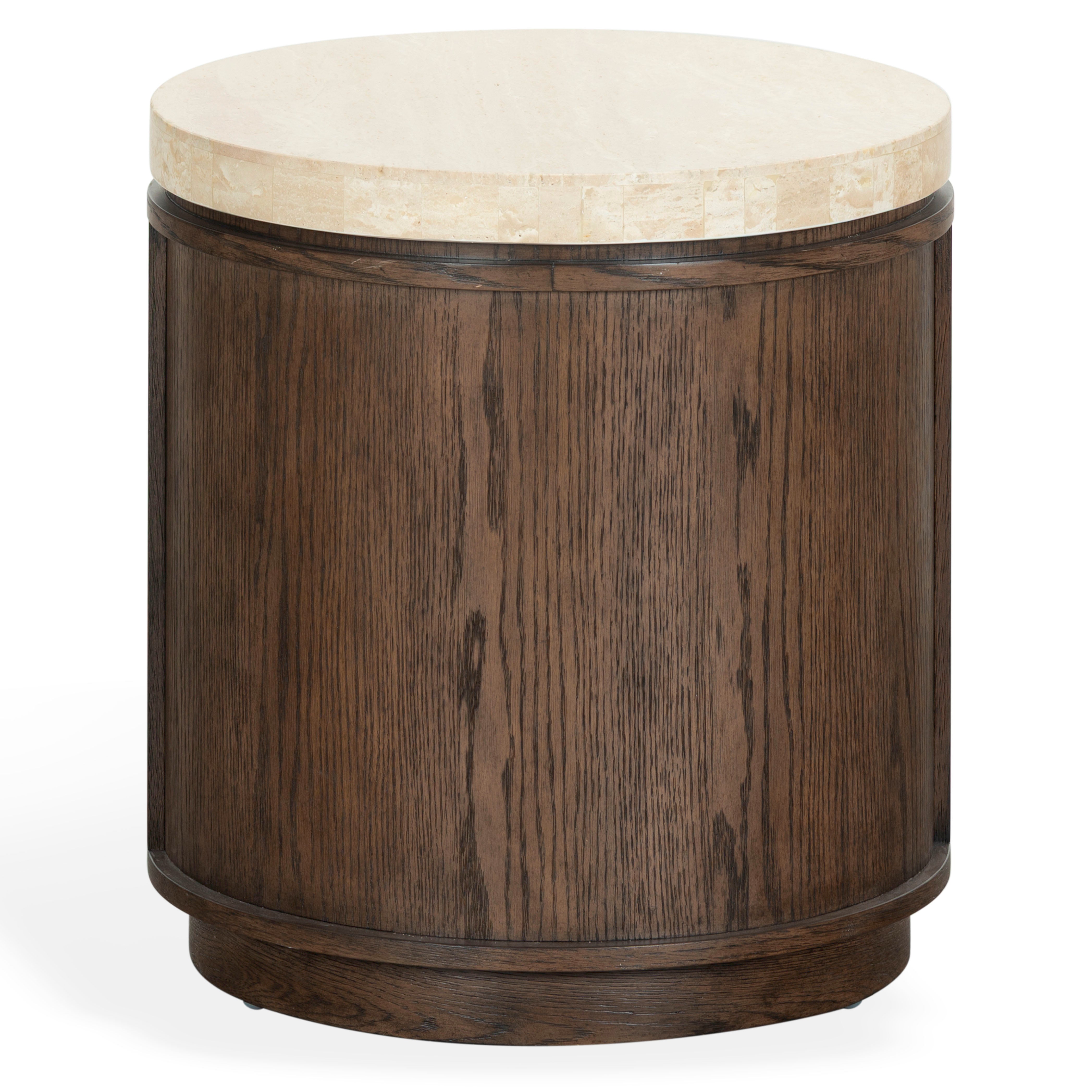 DARK BROWN OAK / TRAVERTINE