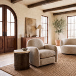 DARK BROWN OAK / TRAVERTINE