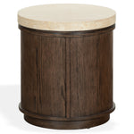 DARK BROWN OAK / TRAVERTINE