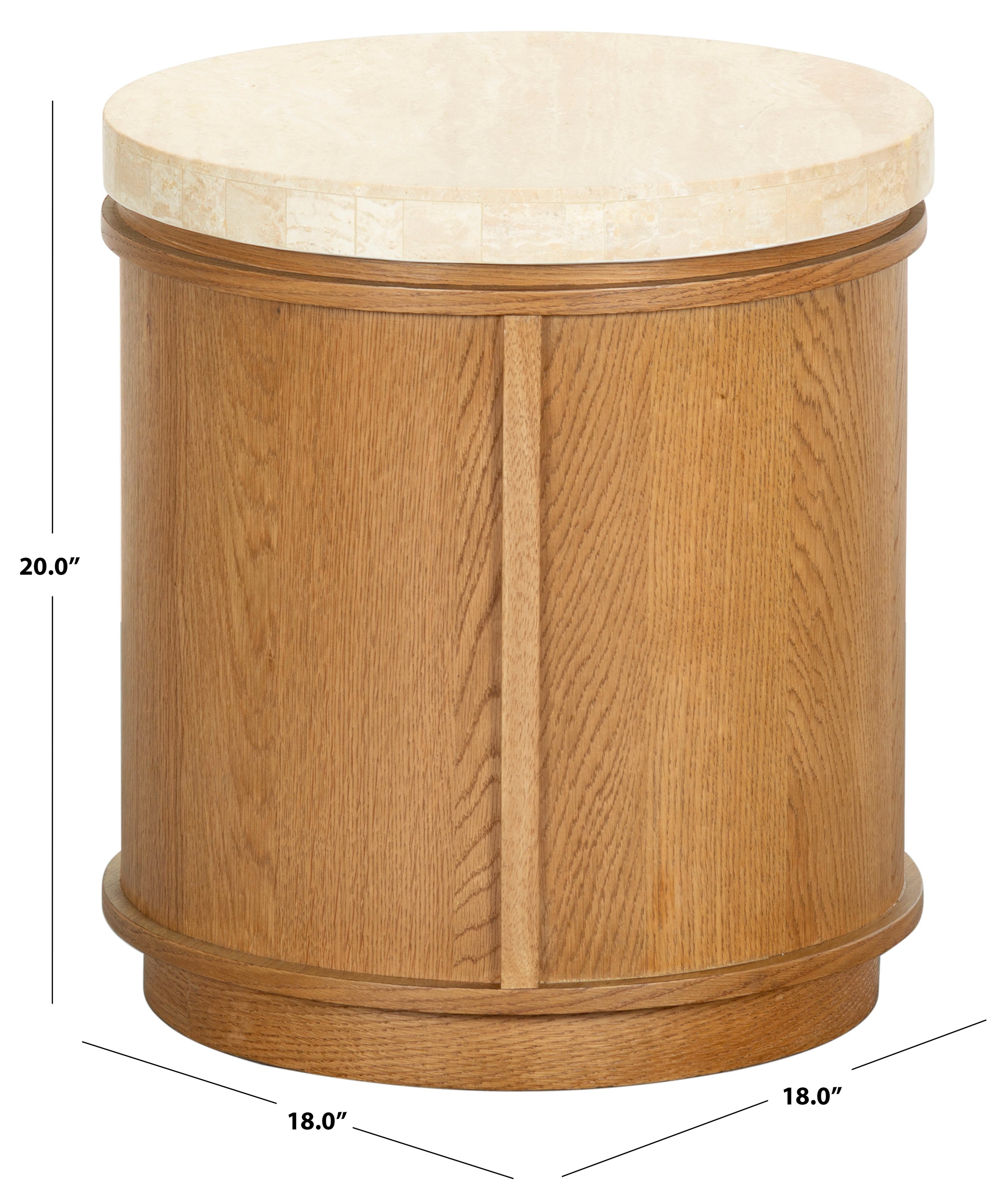 BROWN OAK / TRAVERTINE