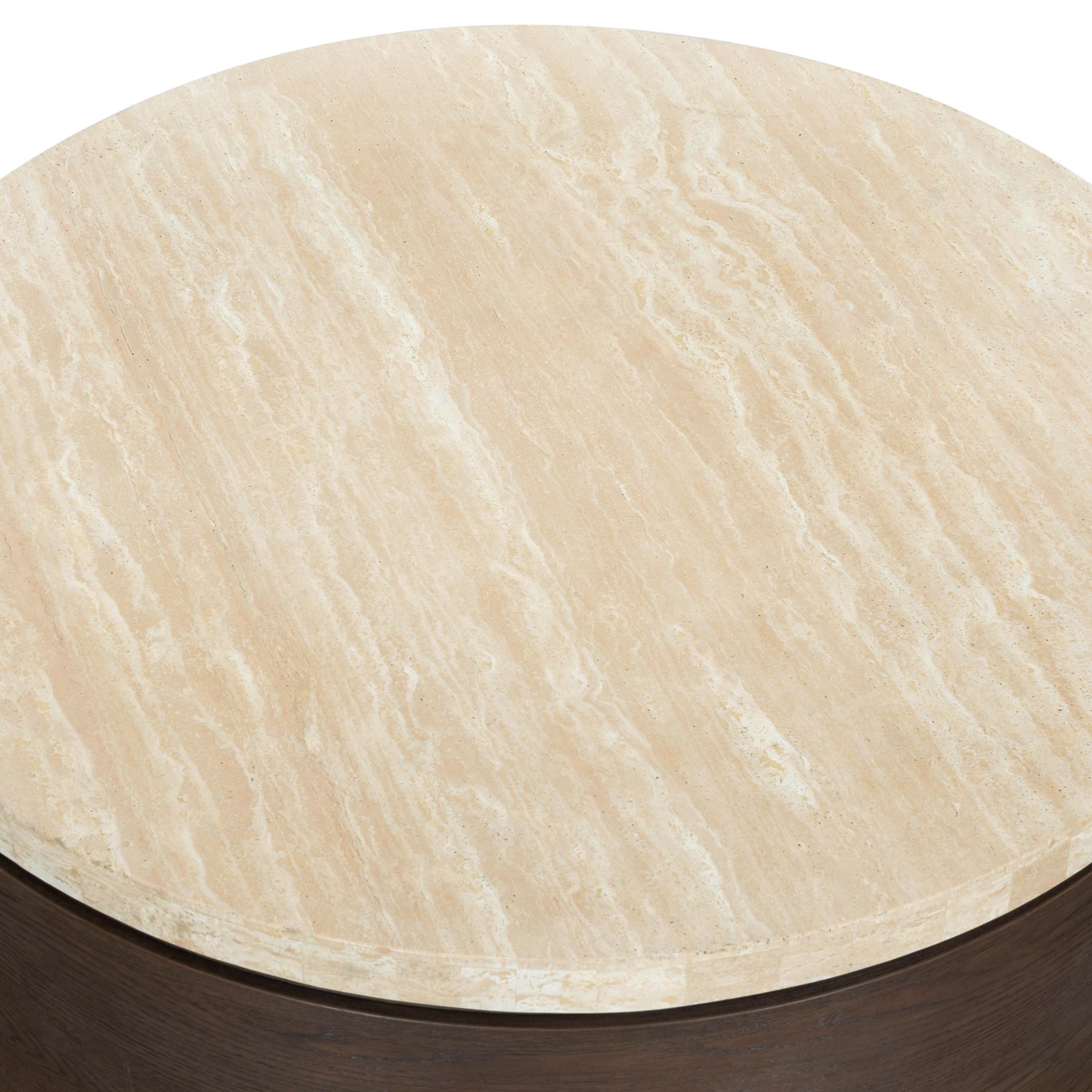 DARK BROWN OAK / TRAVERTINE