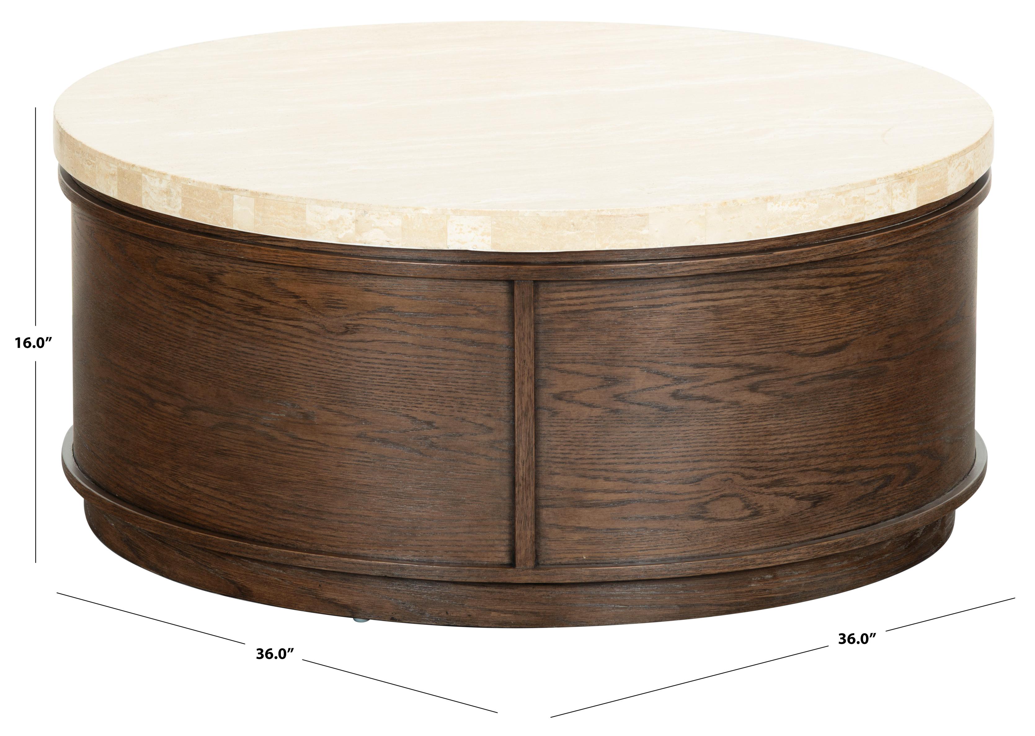 DARK BROWN OAK / TRAVERTINE