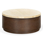 DARK BROWN OAK / TRAVERTINE