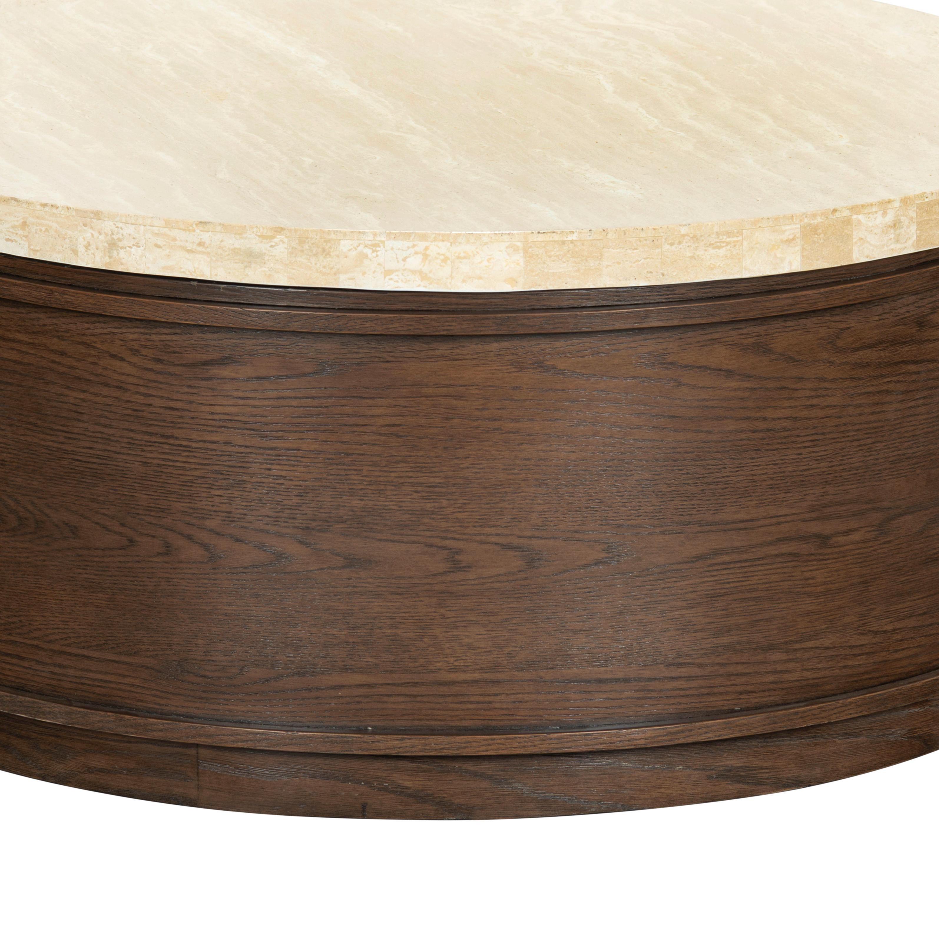 DARK BROWN OAK / TRAVERTINE
