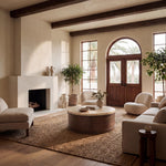 DARK BROWN OAK / TRAVERTINE
