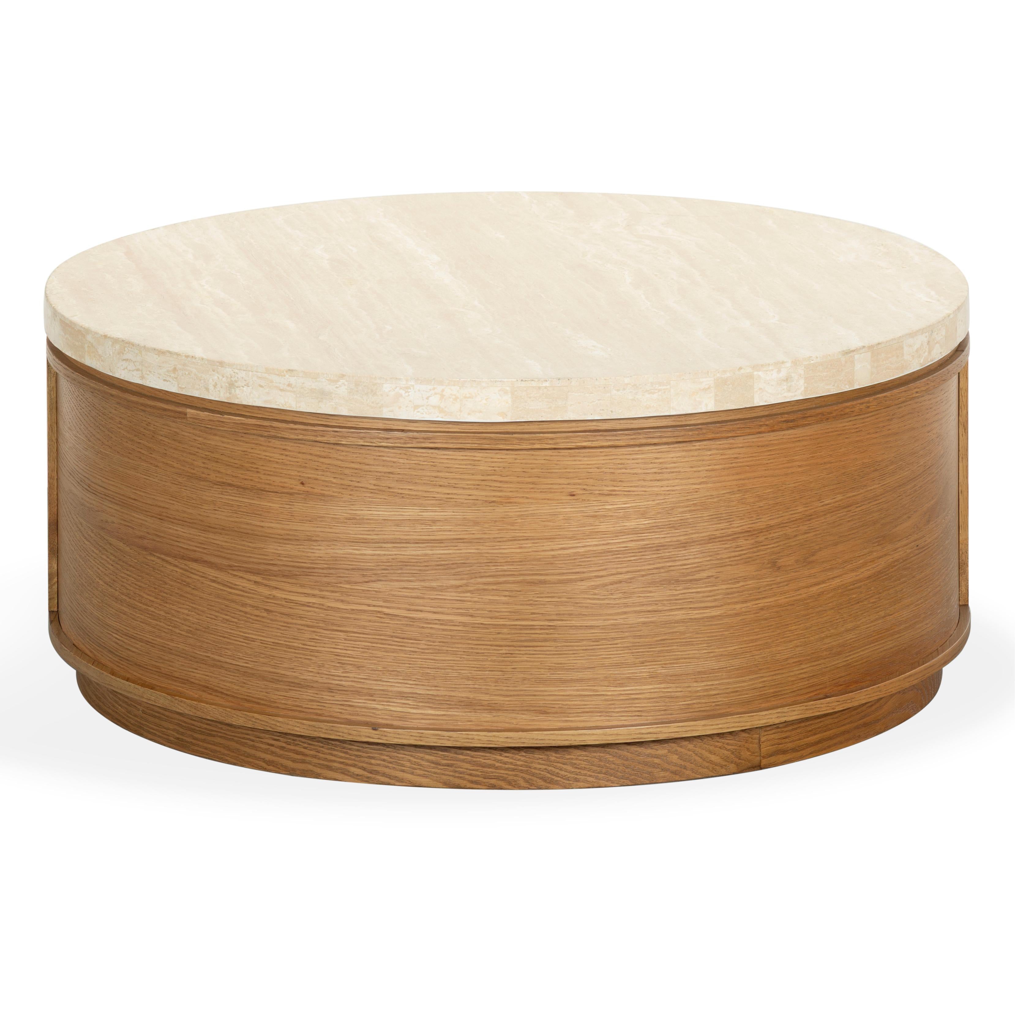 BROWN OAK / TRAVERTINE