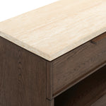 DARK BROWN OAK / TRAVERTINE