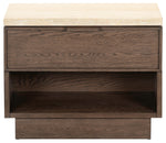 DARK BROWN OAK / TRAVERTINE