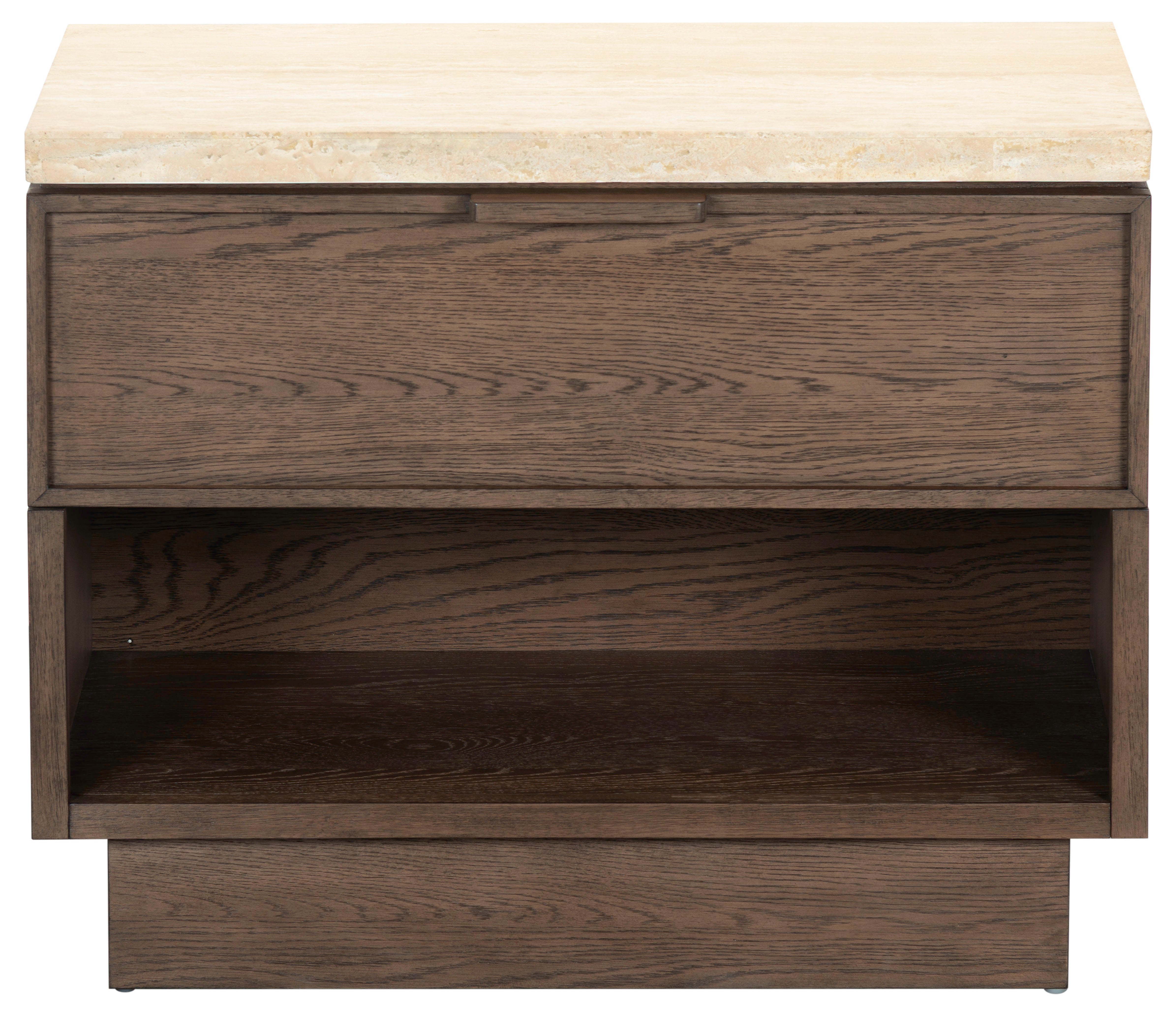 DARK BROWN OAK / TRAVERTINE
