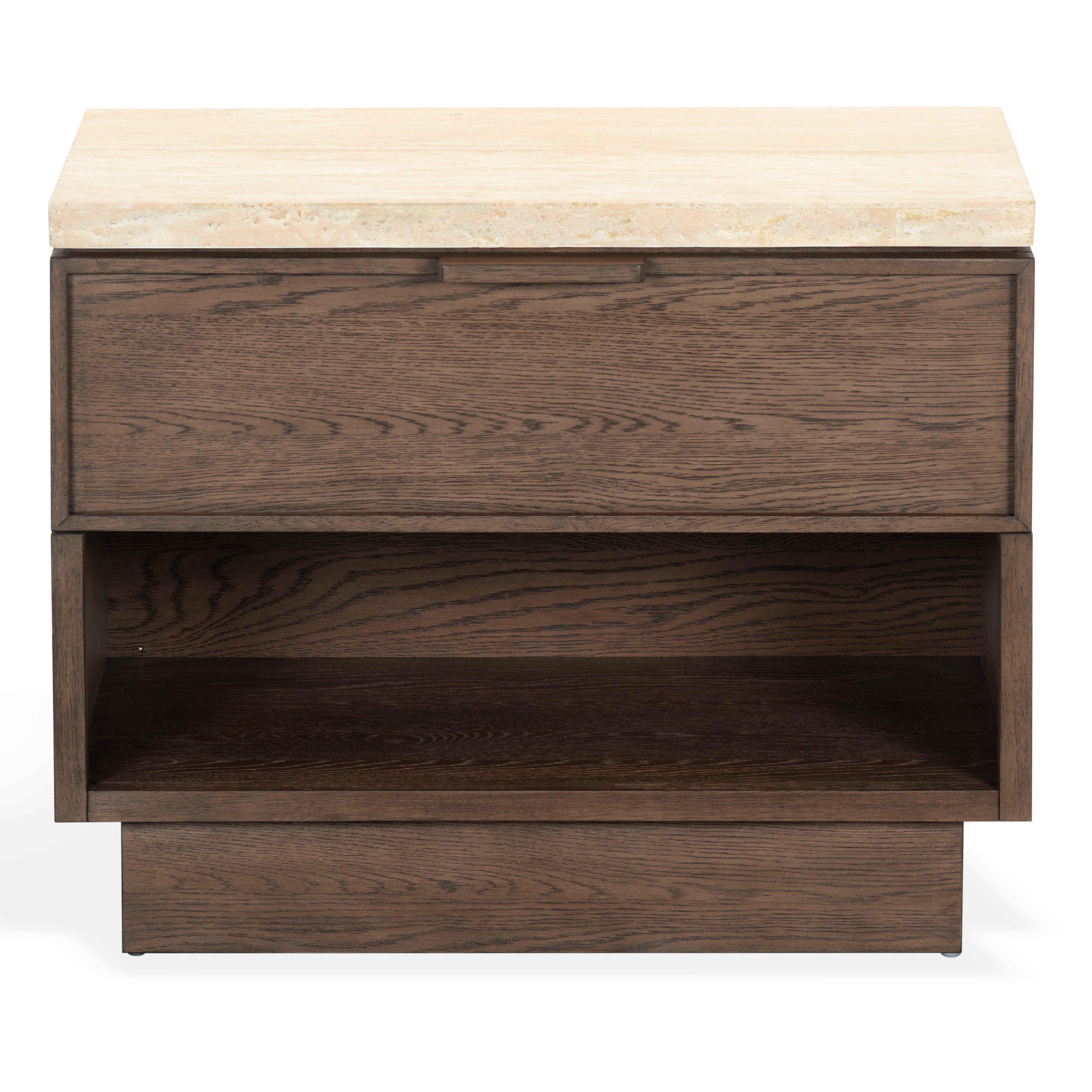 DARK BROWN OAK / TRAVERTINE