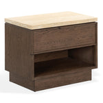 DARK BROWN OAK / TRAVERTINE