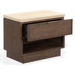 DARK BROWN OAK / TRAVERTINE