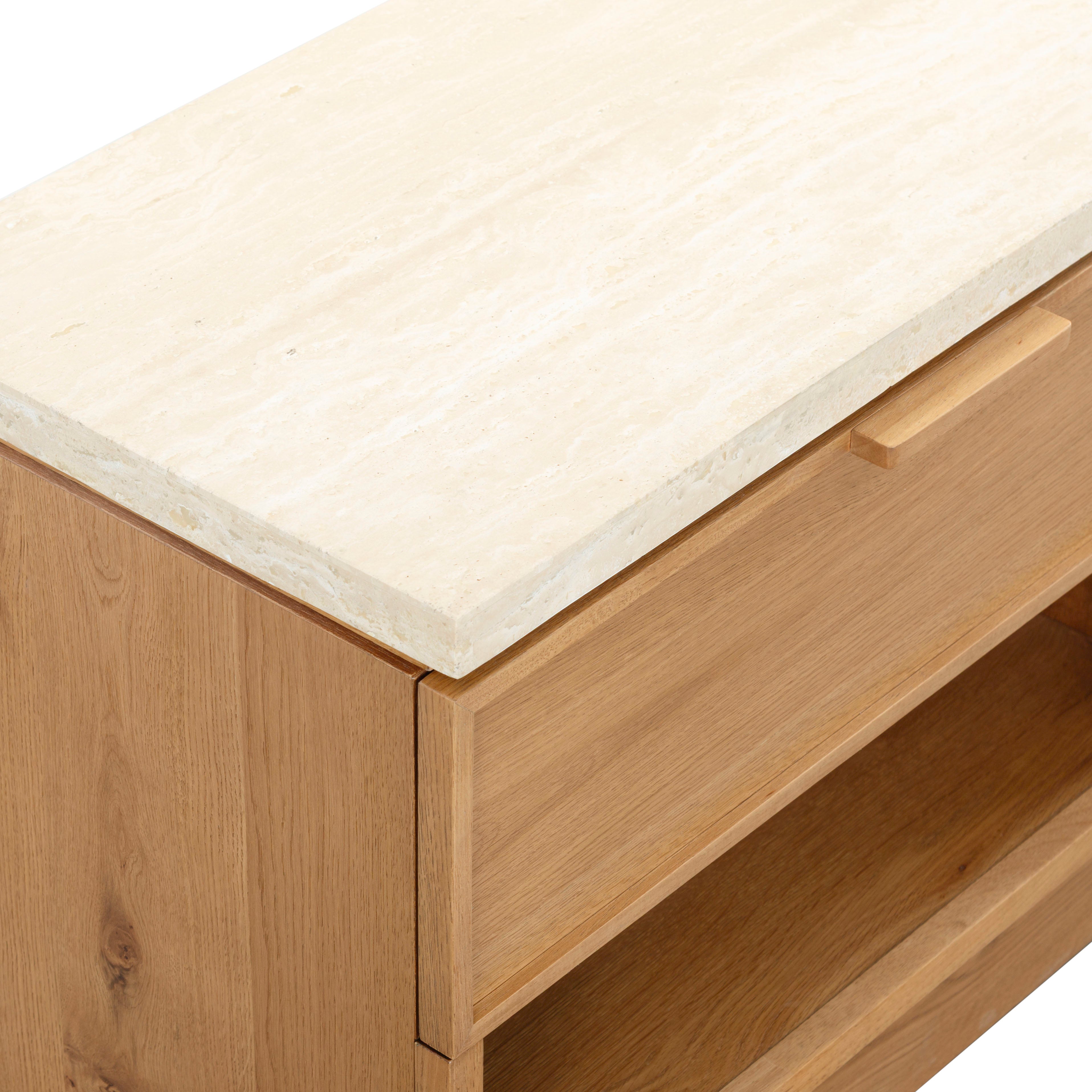 BROWN OAK / TRAVERTINE